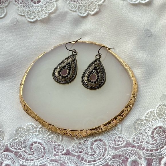 Women’s Vintage Ethnic Bohemian Style water drop earring - Picture 2 of 7